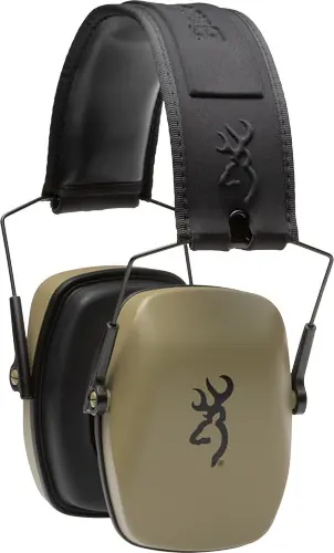 Browning Buckmark III Hearing Protector, Foldable, NRR 27dB, FDE Brown
