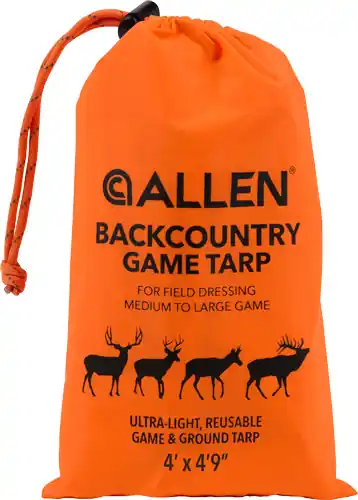 Blaze Orange Allen Backcountry Game Tarp 4' x 4'9"