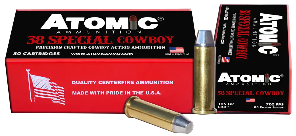 Atomic Ammunition 38 Special 125gr LRNFP - 50 Rounds/Box