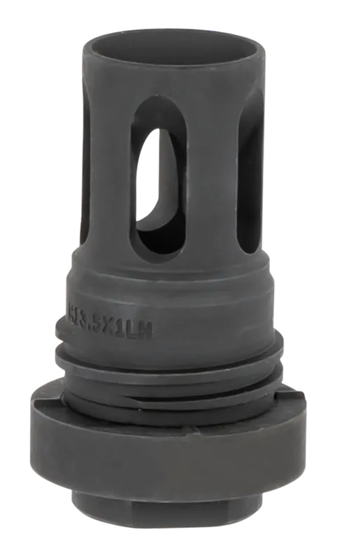 Yankee Hill Mini QD Flash Hider for 5.56 NATO AR, M13.5x1 LH Threads, 2.13" OAL, Black Phosphate