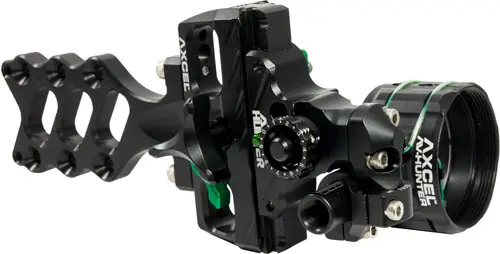 Accu Hunter Axcel Bow Sight with .019 Single Pin and Green Scope