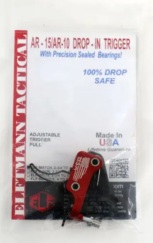 ELFTMANN AR-15 Match Trigger: Curved SOCOM Adjustable 2.75-4 lbs