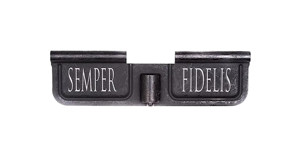 Spikes SED7008 AR-15 Ejection Port Door - Semper Fidelis Black Phosphate Steel