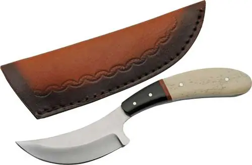 SZCO Rite Edge 3.75" Bone Bird Wing Skinner with Sheath