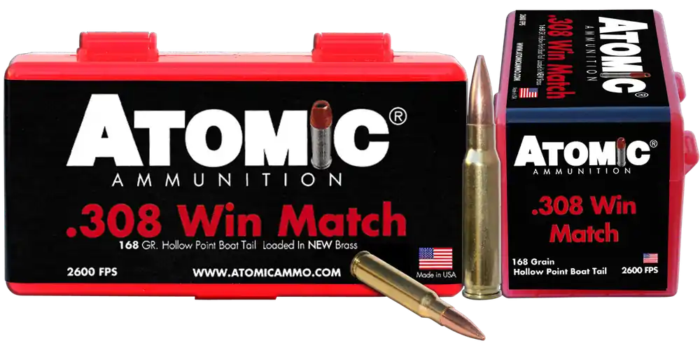 Atomic Ammunition 308Win 168gr HPBT Rifle Match - 50/Box