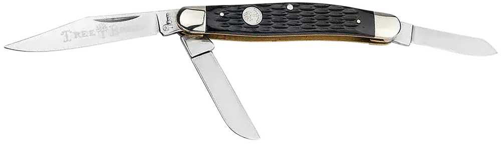 Boker 110856 Stockman Large D2 Steel Blade with Black Jigged Bone Handle