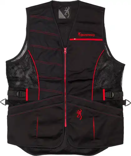 R-HAND SM BLACK/RED TRIMBROWNING ACE SHOOTING VEST