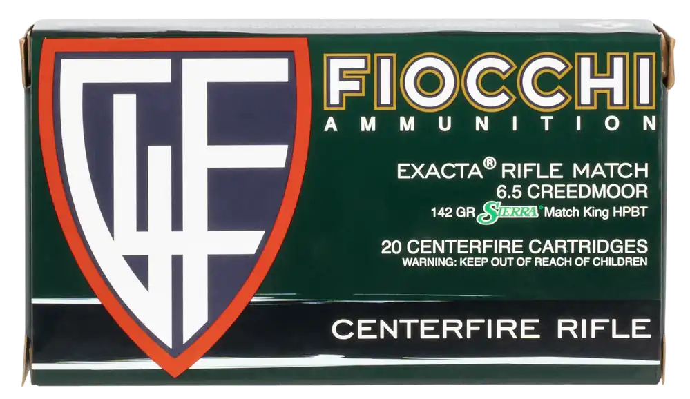 Fiocchi Hyperformance 6.5 Creedmoor 142gr Sierra MatchKing BTHP - 20 Rounds/Box, 10 Boxes/Case