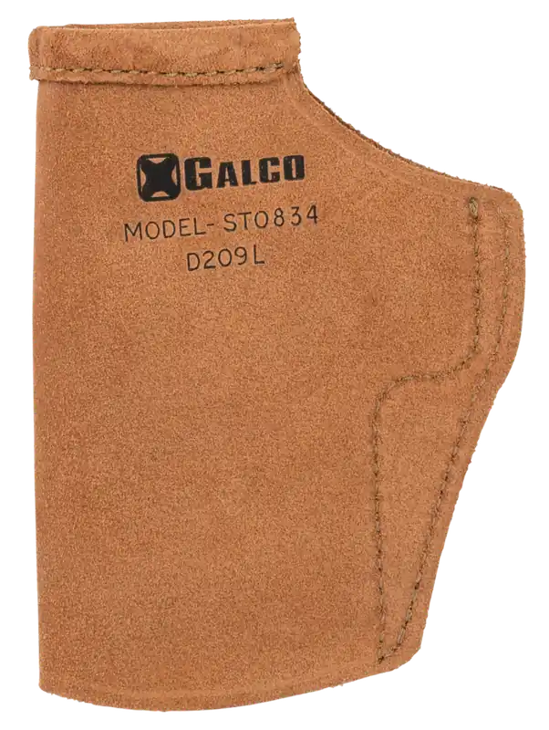 Galco STO834 Stow-N-Go IWB Leather Holster for Glock 48/48 MOS/S&W M&P Shield EZ, Right Hand Belt Clip