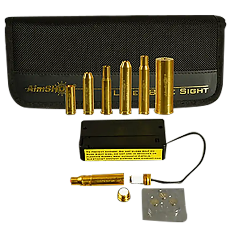Universal Rifle Caliber Laser Boresight Kit - Aimshot KTRIFLE Brass