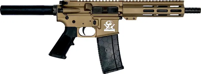 7.5" Nitride Barrel Bronze AR15 Pistol .223 Wylde