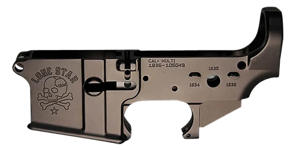 LONESTAR AR-15 Stripped Lower Receiver by Sons Of Liberty Gun Works - Black Anodized Aluminum
