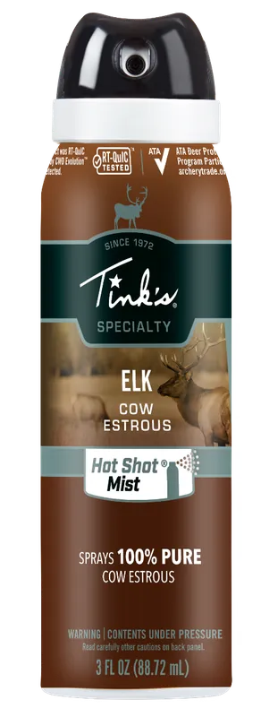 Tinks W5330 Hot Shot Elk Cow Estrous Scent 3 oz Aerosol Attractant