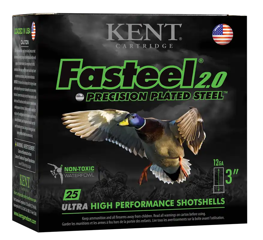 Kent Cartridge Fasteel 2.0 12 Gauge 3" 1 3/8 oz 3 Shot - 25/Box, 10/Case