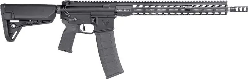 16" Fluted 40-Round M-LOK Black/Stainless Steel Stag 15 3-Gun .223 Wylde Left-Handed