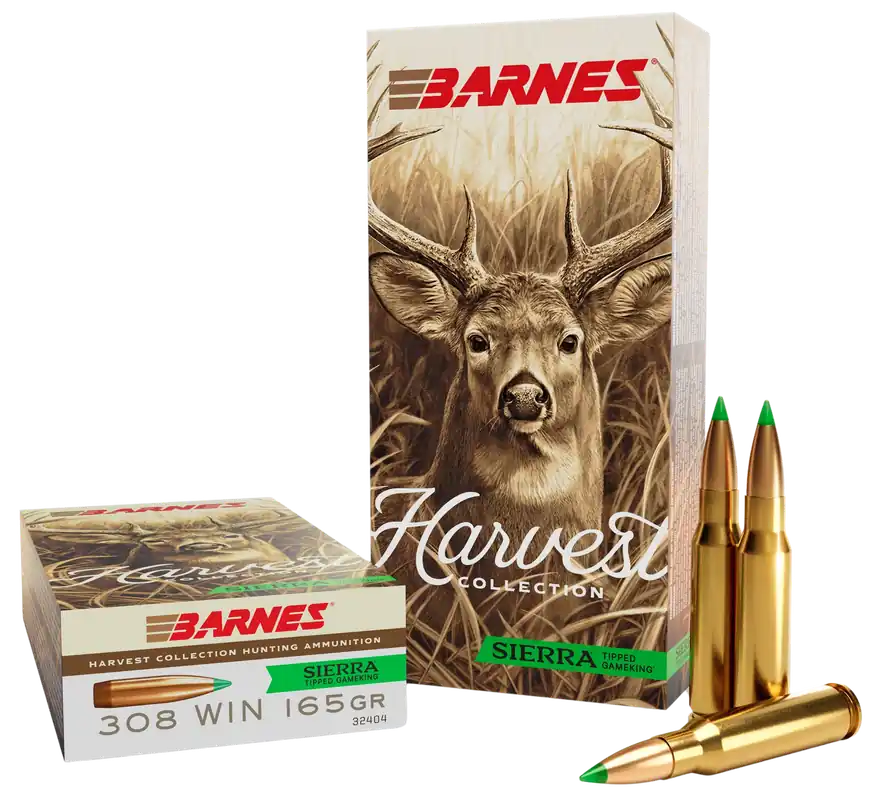 Barnes Bullets 32404 Harvest .308 Win 165gr Sierra Tipped GameKing - 20 Rounds per Box, 10 Boxes per Case