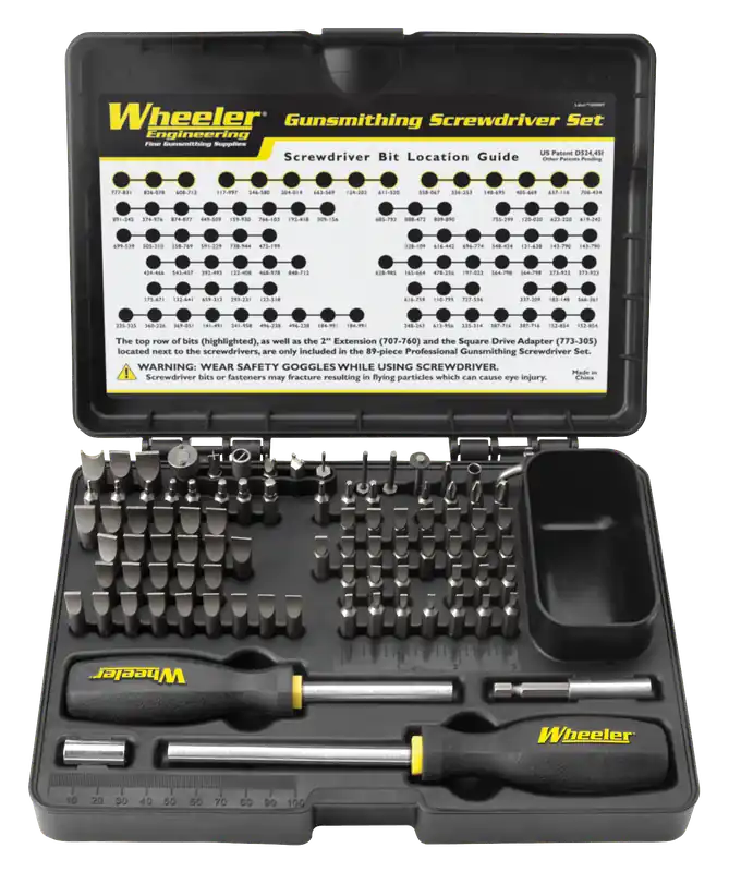 Wheeler 89-Piece Deluxe Gunsmithing Screwdriver Set 562194