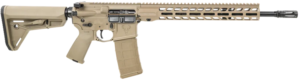 Stag Arms Stag 15 Tactical 5.56 NATO Rifle, 16" Barrel, FDE Finish, Magpul Stock & MOE Grip
