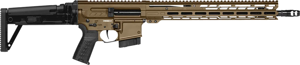 CMMG Dissent MK4 22 ARC Midnight Bronze Rifle with M-LOK Handguard and Side Folding Stock