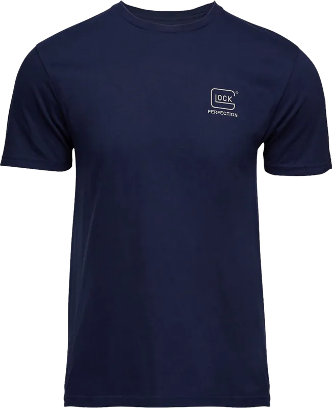 Glock AP96197 Navy Ringspun Cotton Strong Tee 2XL Short Sleeve