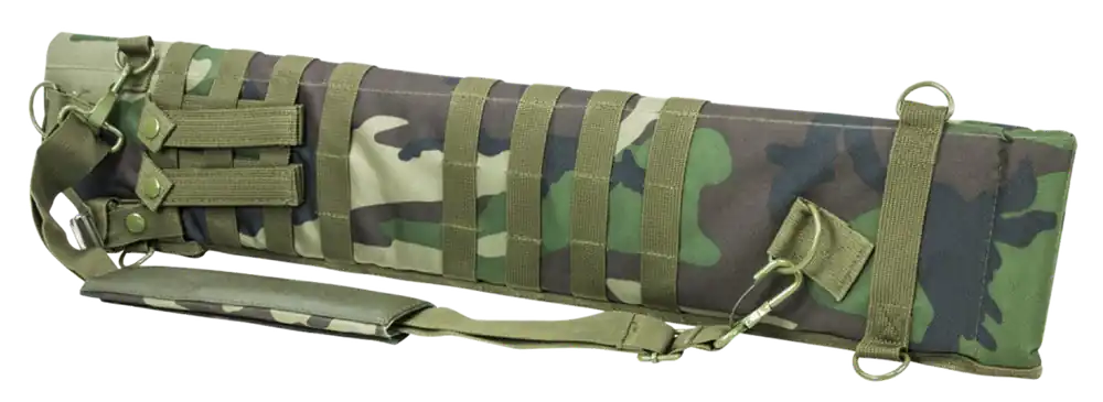 NcStar VISM Woodland Camo Shotgun Scabbard 29"-34.75" 600D PVC