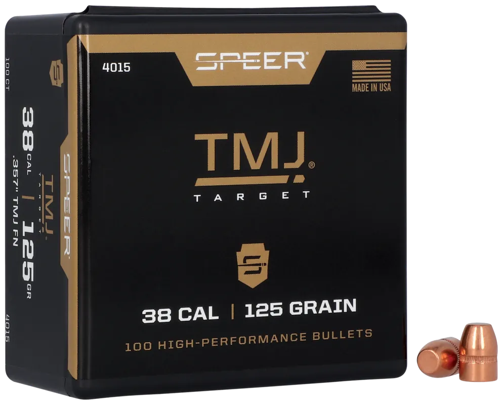 Speer 4015 .38 Cal 125gr TMJ Handgun Ammo - 100 Rounds/Box, 5 Boxes/Case