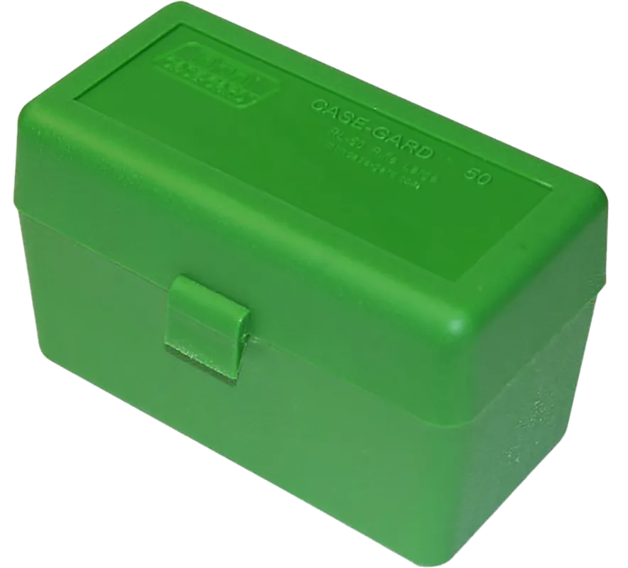 MTM Case-Gard Green Ammo Box for 270 Win/25-06 Rem/30-06 Springfield - 50 Rounds