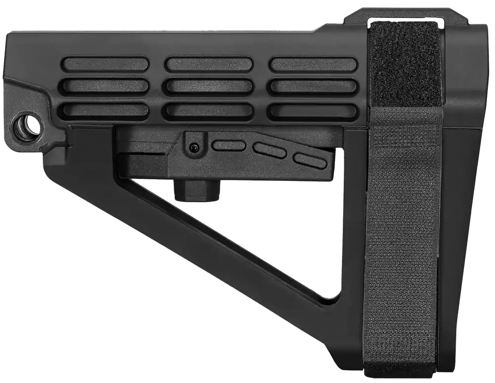 SBA4X01SB Black Adjustable Synthetic AR-Platform by SB Tactical