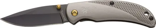 Browning Prism III Folding Knife - 2.38" Blade, Black/Carbon Gray