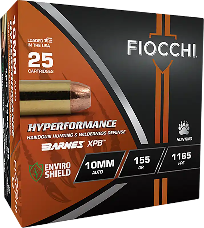 Fiocchi Hyperformance 10mm 155gr XPB Ammunition - 25 Rounds per Box, 8 Boxes per Case