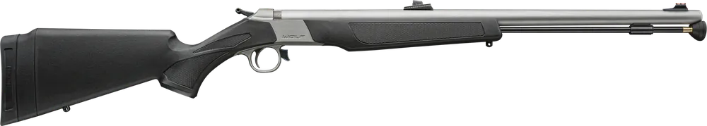 CVA Wolf V2 50 Cal Muzzleloader with Matte Stainless Barrel and Black Synthetic Stock
