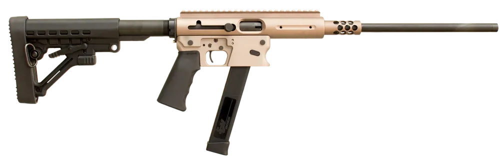 TNW Firearms Aero Survival .45 ACP Rifle, 26+1 Capacity, 16.25" Barrel, FDE Finish, Black Collapsible Stock, Optic Ready