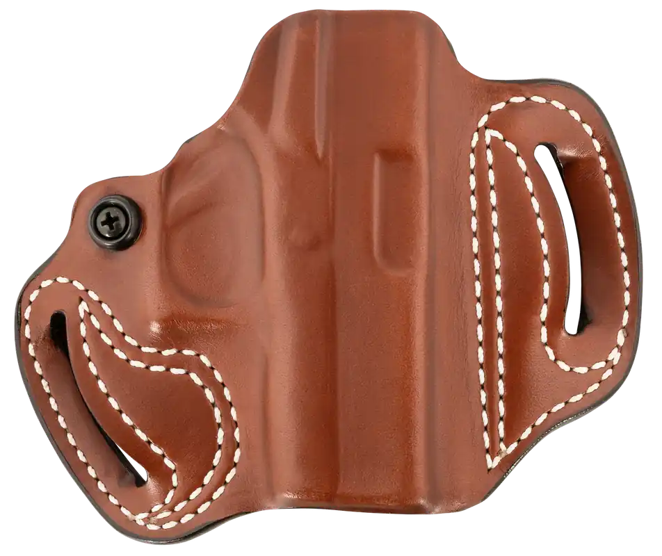DeSantis Gunhide Mini Slide OWB Tan Leather Holster for Glock 43/43x/48 - Right Handed, 1.75" Belt