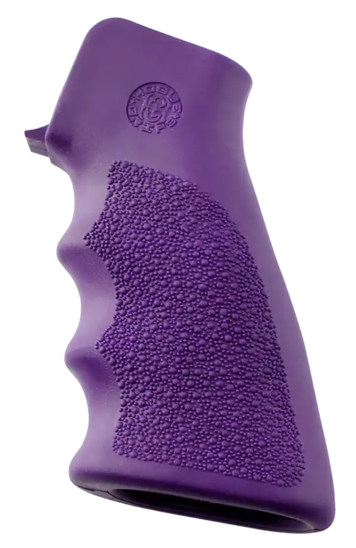 Hogue 15006 OverMolded Purple Rubber Grip with Finger Grooves for AR-15/M16