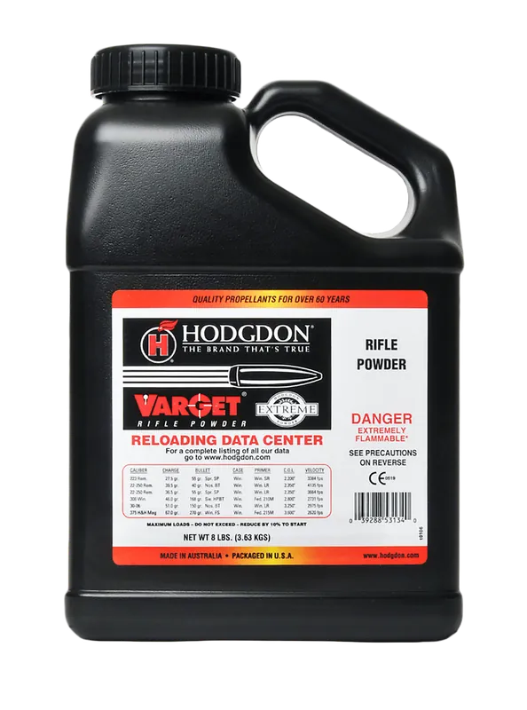 Hodgdon VAR8 Extreme Varget Smokeless Rifle Powder - 8 lbs
