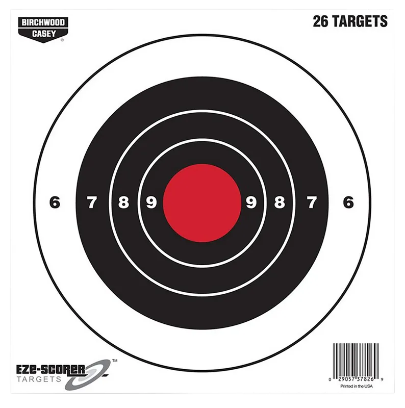 Birchwood Casey EZE-Scorer 8" Bullseye Targets - 26 Pack