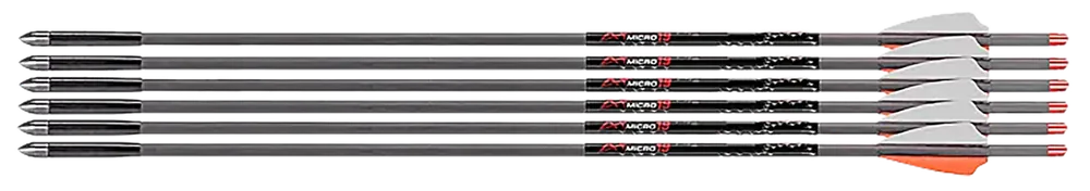 Axe Crossbows AX10003 19" 6-Pack Bolts - Gray/Orange/White
