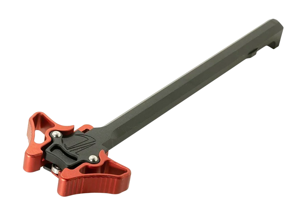 Timber Creek Outdoor Enforcer Mini Ambidextrous Charging Handle - Red Anodized Aluminum
