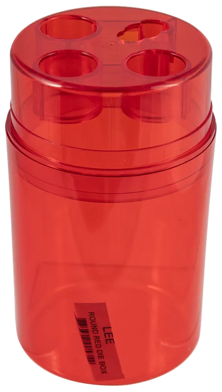 Lee Precision Multi-Caliber Die Box, Red, 3-Die Capacity