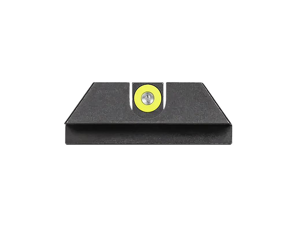 Night Fision Tritium Night Sights for Glock 42/43/43X - Green Tritium Yellow Outline Front, Black Rear