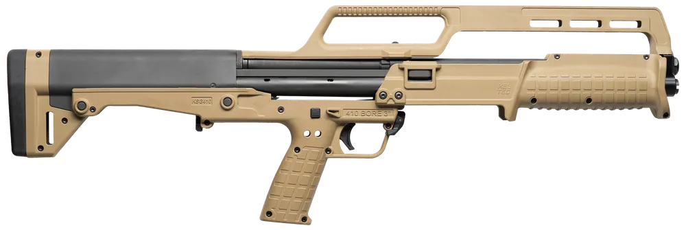 Kel-Tec KSG410TAN 410 Bore Pump Shotgun, 10+1 Capacity, 18.5" Barrel, Tan Synthetic Stock