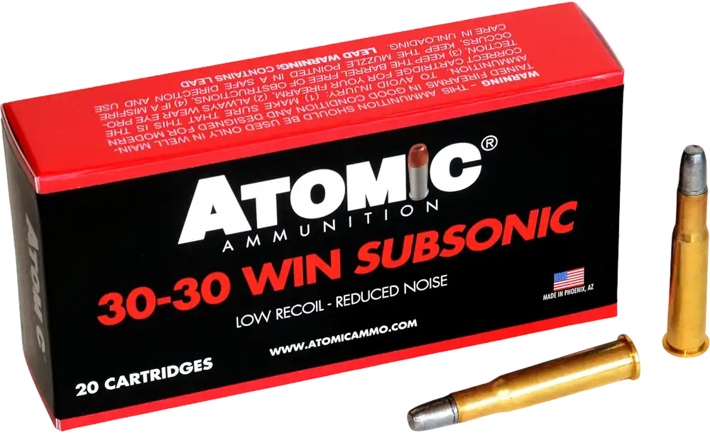 Subsonic 30-30 Win 165gr LRNFP Ammo - 20/Box, 10/Case