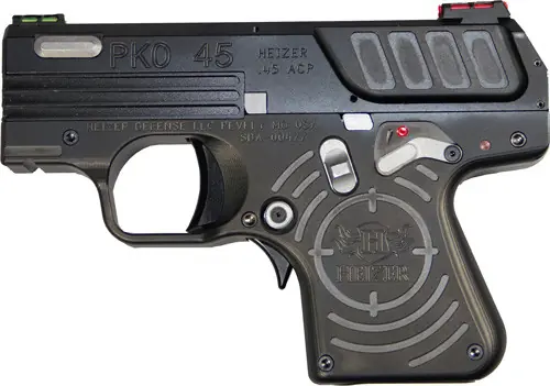 Heizer Defense PKO-45 Semi-Auto Pistol, Jet Black, 45ACP, 7+5 Round Capacity