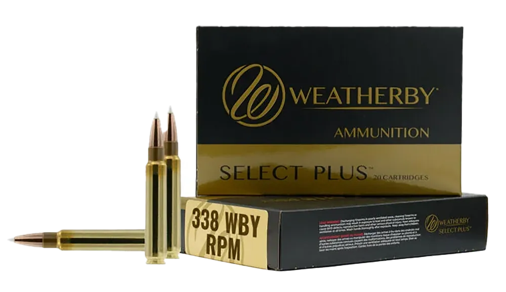 Weatherby Select Plus .338 WBY RPM 225gr InterLock Ammo - 20 Rounds per Box