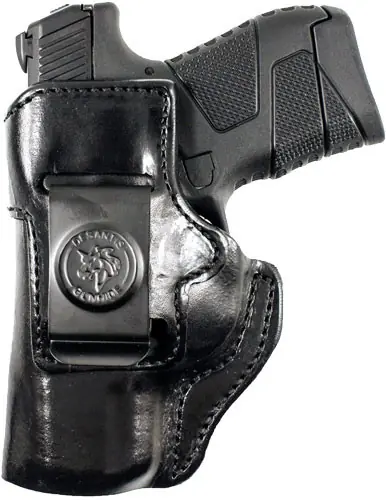 DeSantis Inside Heat IWB Leather Holster for SIG P365 - Left Handed, Black