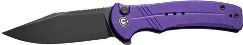 CIVIVI Cogent 3.47" Knife - Purple G10/Black Stonewashed Finish