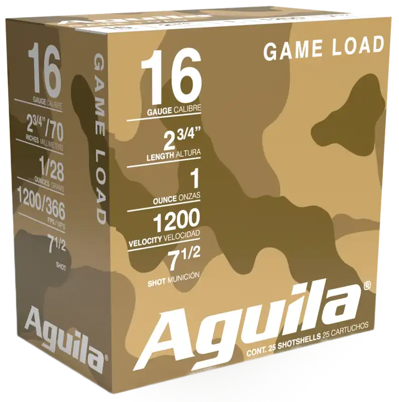 Aguila 16 Gauge Birdshot 1oz 7.5 Shot 25 Rounds