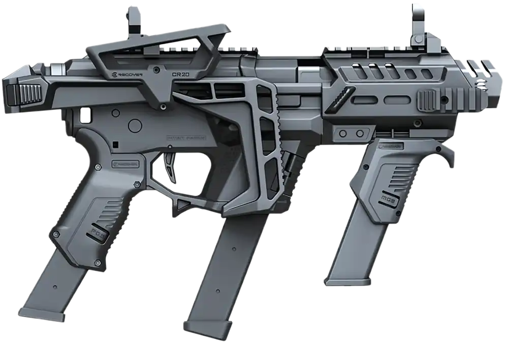 Recover Tactical P-IX+MG PG9 SR20 Folding Stock Black Metal Front Guard