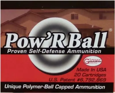 POW'RBALL 20RD 25BX/CS GLASER .38 SPECIAL+P 100GR AMMO