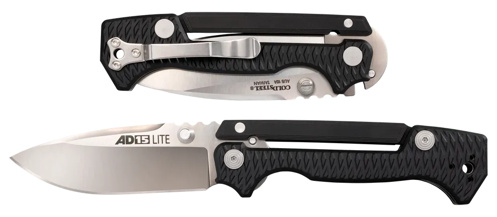 Cold Steel AD-15 Lite Folding Knife with AUS-10A Blade and Griv-Ex Handle